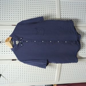 J Crew Baird McNutt, Men's Linen Shirt, XL, Navy